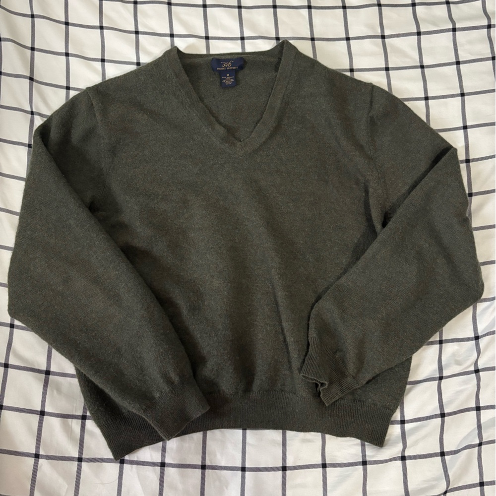 Brooks Brothers Green Wool Sweater